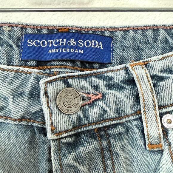 SCOTCH & SODA The Sky Straight Leg Light Blue Jeans High Rise Denim 27/32 - Picture 3 of 6